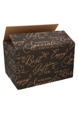 Geschenkdozen Something Special Zwart 65x25x25cm 15stuks Geschenkdozen Something Special Zwart 65x25x25cm 15stuks