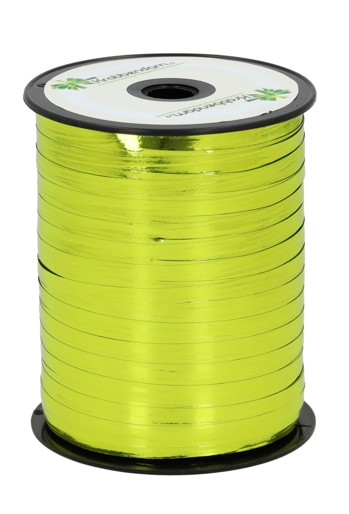 Krullint Metallic Reflex Appelgroen 5mm x 500 meter