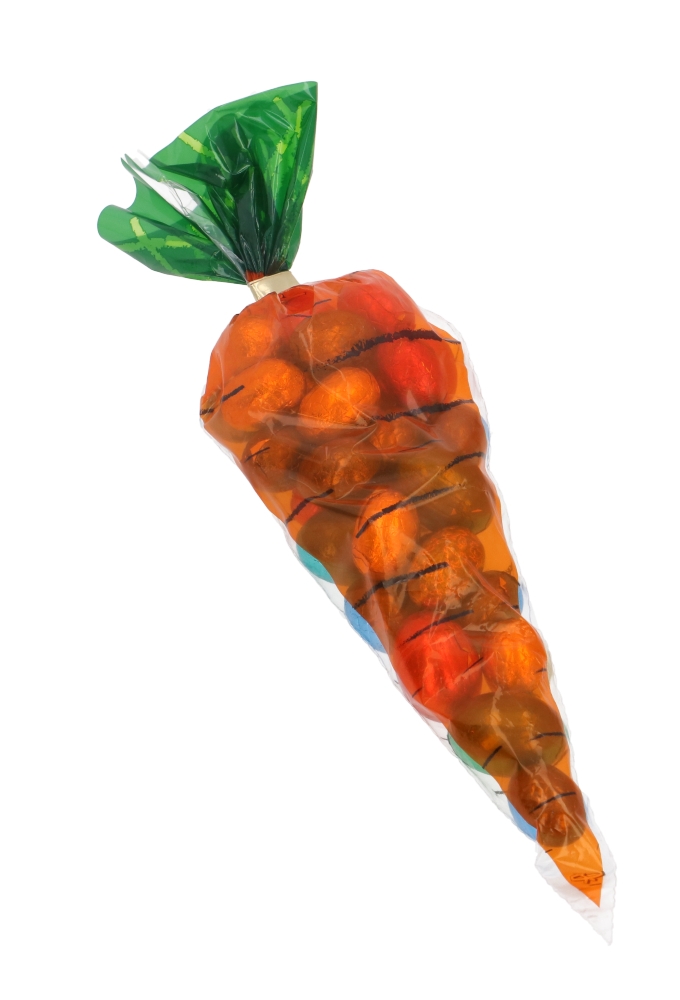 Puntzak Wortel Oranje Met Opdruk18x37cm 70stuks