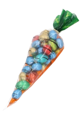 Puntzak Wortel Oranje Met Opdruk18x37cm 70stuks Puntzak Wortel Oranje Met Opdruk18x37cm 70stuks