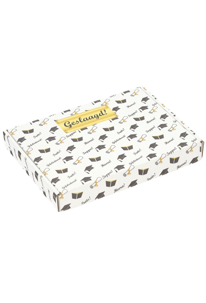Brievenbusdoos Geslaagd A5 22x16x2.8cm 10stuks Brievenbusdoos Geslaagd A5 22x16x2.8cm 10stuks