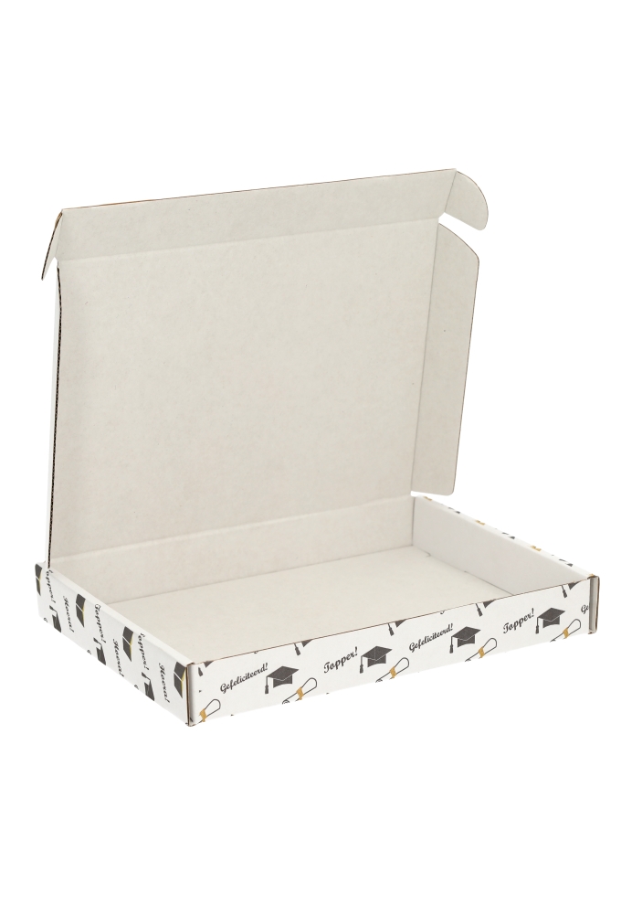 Brievenbusdoos Geslaagd A5 22x16x2.8cm 10stuks Brievenbusdoos Geslaagd A5 22x16x2.8cm 10stuks