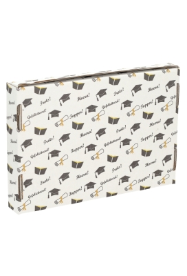 Brievenbusdoos Geslaagd A5 22x16x2.8cm 10stuks Brievenbusdoos Geslaagd A5 22x16x2.8cm 10stuks