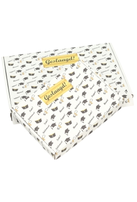 Brievenbusdoos Geslaagd A5 22x16x2.8cm 10stuks Brievenbusdoos Geslaagd A5 22x16x2.8cm 10stuks