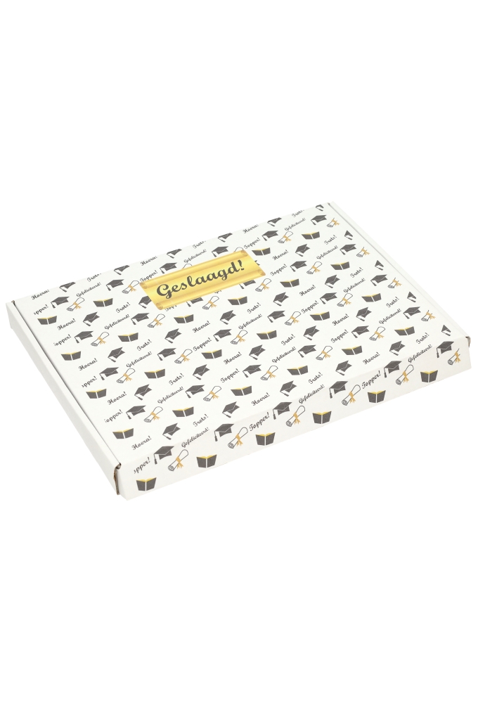Brievenbusdoos Geslaagd A4 31x22x2.8cm 10stuks Brievenbusdoos Geslaagd A4 31x22x2.8cm 10stuks