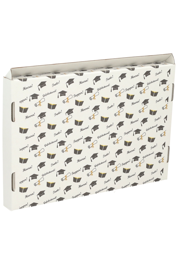Brievenbusdoos Geslaagd A4 31x22x2.8cm 10stuks Brievenbusdoos Geslaagd A4 31x22x2.8cm 10stuks