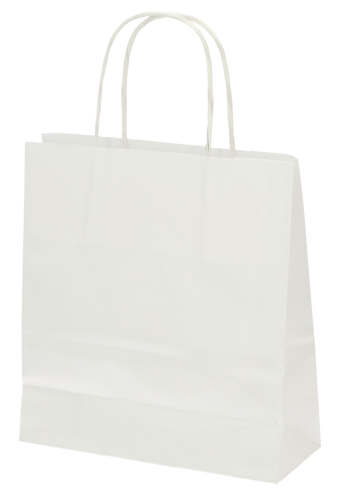 Papieren Draagtas Wit Geslaagd A5 19x8x21cm 50stuks Papieren Draagtas Wit Geslaagd A5 19x8x21cm 50stuks