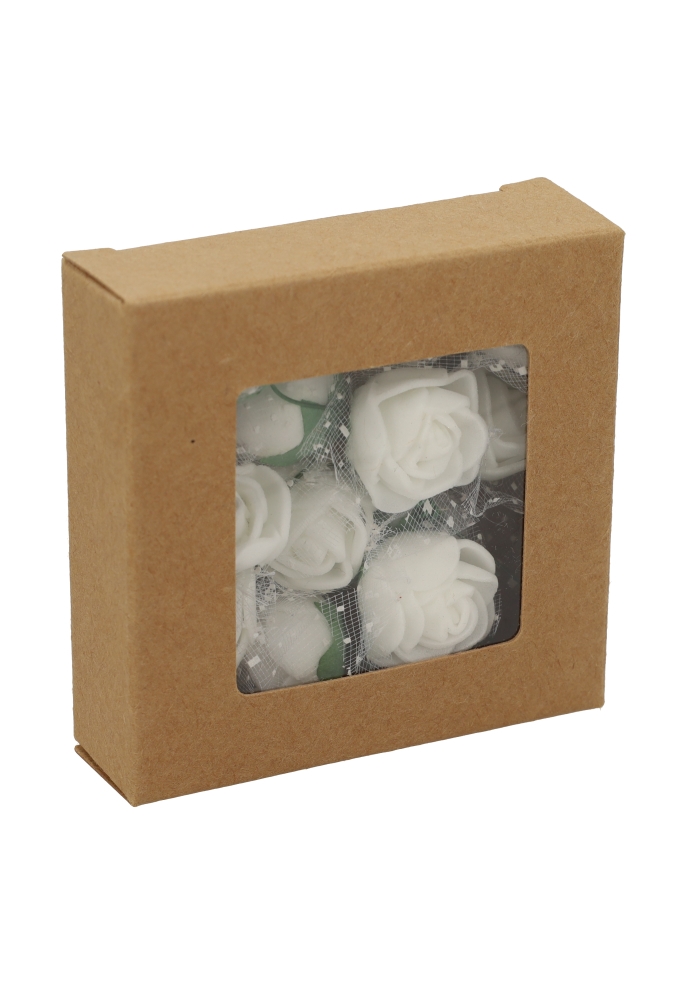 Cadeaudoosjes Jura Kraft Met Venster 7x6.8x2.1cm 25stuks