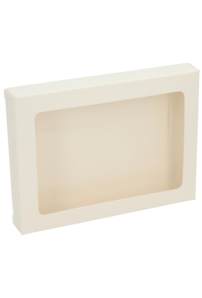 Cadeaudoosjes Jura Wit met Venster 13.8x10.2x2.1cm 25stuks