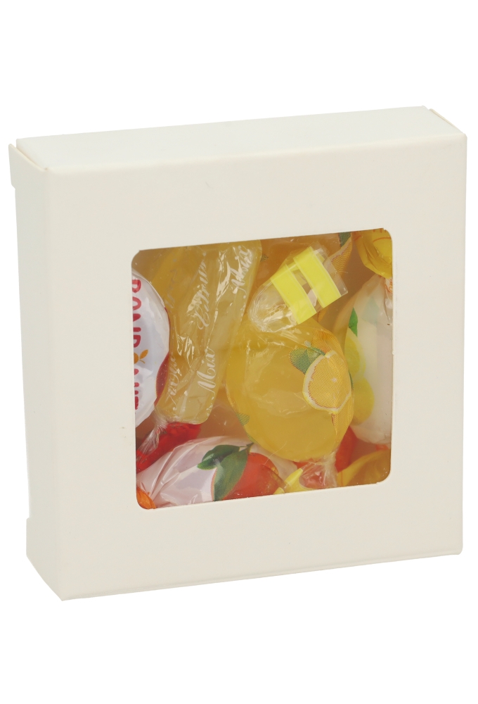 Cadeaudoosjes Jura Wit met Venster 7x6.8x2.1cm 25stuks