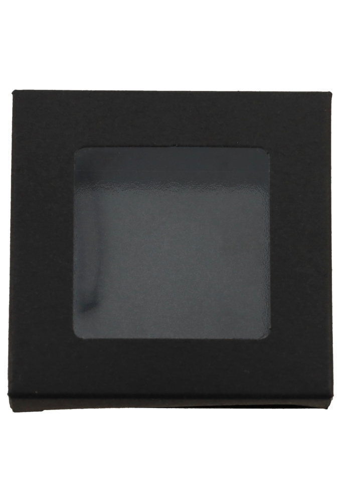 Cadeaudoosjes Jura Zwart met Venster 7x6.8x2.1cm 25stuks Cadeaudoosjes Jura Zwart met Venster 7x6.8x2.1cm 25stuks