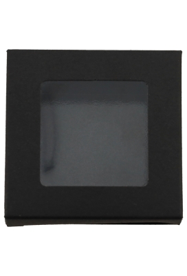 Cadeaudoosjes Jura Zwart met Venster 7x6.8x2.1cm 25stuks Cadeaudoosjes Jura Zwart met Venster 7x6.8x2.1cm 25stuks