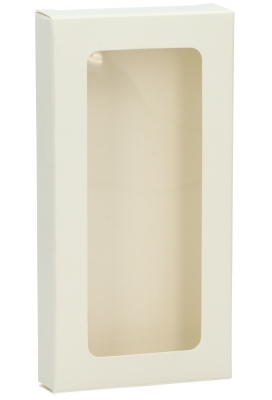 Cadeaudoosjes Jura Wit met Venster 13.8cmx7x2.1cm 25stuks Cadeaudoosjes Jura Wit met Venster 13.8cmx7x2.1cm 25stuks