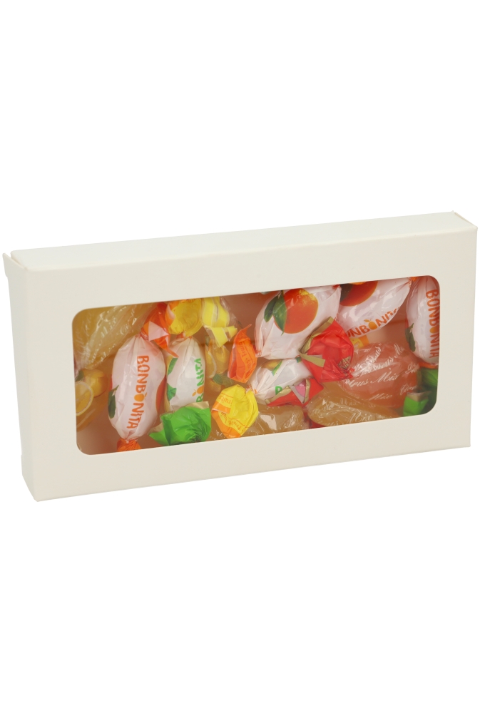 Cadeaudoosjes Jura Wit met Venster 13.8cmx7x2.1cm 25stuks Cadeaudoosjes Jura Wit met Venster 13.8cmx7x2.1cm 25stuks
