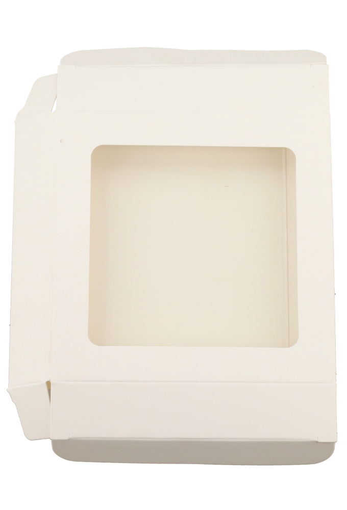 Cadeaudoosjes Jura Wit met Venster 10.5x10.5x2.2cm 25stuks