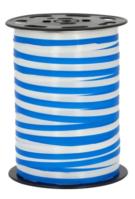Krullint Wit & Blauw 10mm x 225meter Krullint Wit & Blauw 10mm x 225meter