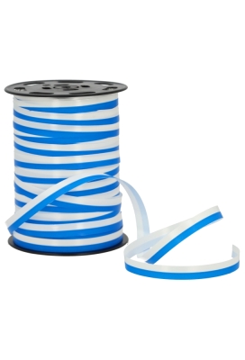 Krullint Wit & Blauw 10mm x 225meter Krullint Wit & Blauw 10mm x 225meter