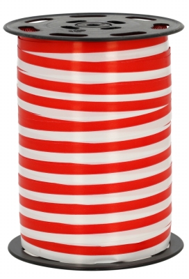 Krullint Rood & Wit 10mm x 225meter Krullint Rood & Wit 10mm x 225meter