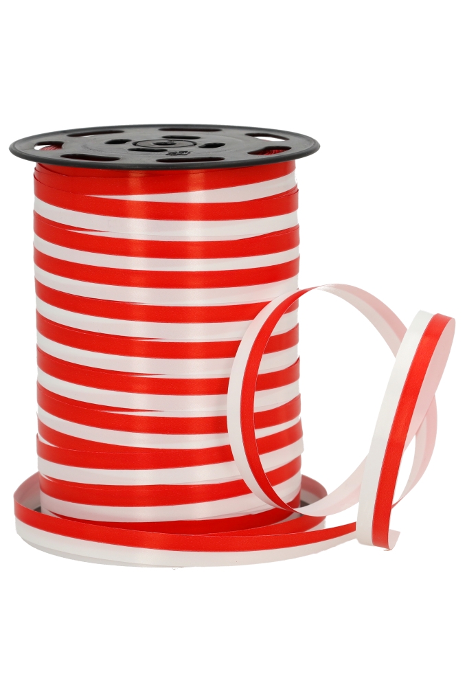 Krullint Rood & Wit 10mm x 225meter