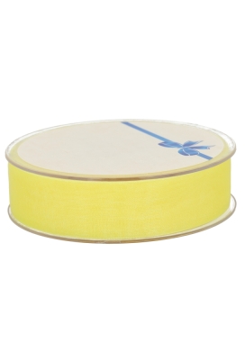 Organza Lint Licht Geel 25mm x 50 meter Organza Lint Licht Geel 25mm x 50 meter