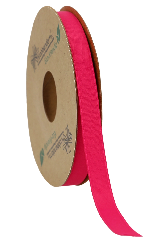 Geschenklint Satijn Dubbel Recycled Pet Fuchsia 10mm x 20 meter