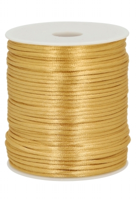 Kadolint Satijn Koord Goud 2mm x 100 meter Kadolint Satijn Koord Goud 2mm x 100 meter