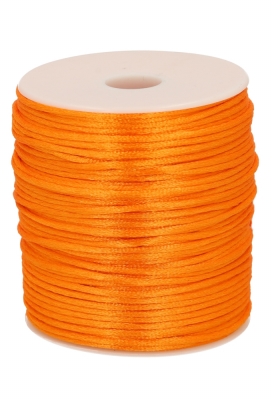 Kadolint Satijn Koord Oranje 2mm x 100 meter