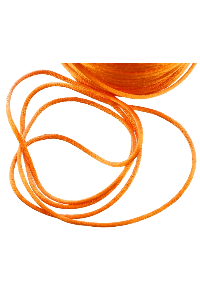 Kadolint Satijn Koord Oranje 2mm x 100 meter