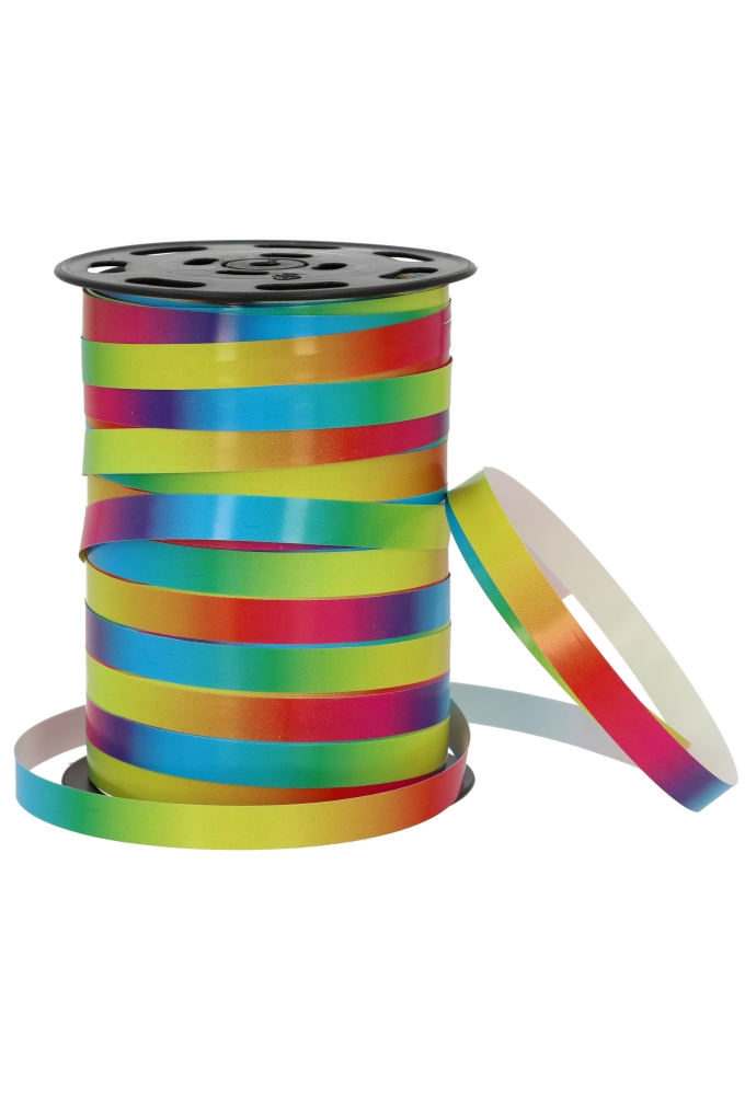 Krullint Regenboog 10mm x 200meter Krullint Regenboog 10mm x 200meter