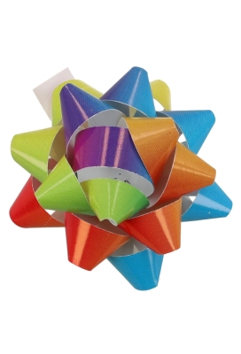 Mini Bows Strik 50mm Regenboog Met Plakker 50stuks Mini Bows Strik 50mm Regenboog Met Plakker 50stuks
