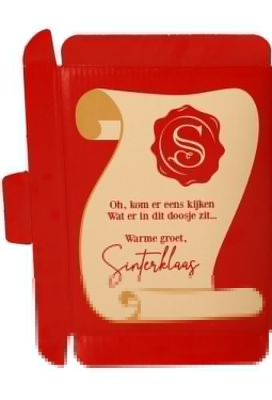 Brievenbusdoos De Postrol van de Sint 22x15.5x2.8cm 10stuks Brievenbusdoos De Postrol van de Sint 22x15.5x2.8cm 10stuks