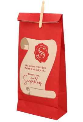 Kadozak Smal De Zak De Postrol van de Sint Knijper 20x10x47cm 50stuks Kadozak Smal De Zak De Postrol van de Sint Knijper 20x10x47cm 50stuks