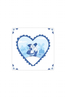 Etiketten Everyday Delfts Blauw Hart 4x4cm 250stuks
