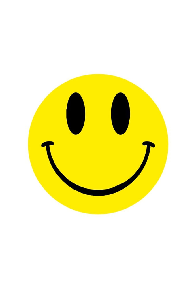 Etiketten Smiley 4.6cm 250stuks Etiketten Smiley 4.6cm 250stuks