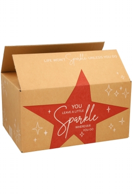 Kerstpakketdozen You Sparkle Kraft Rood 39x29x10cm 15stuks Kerstpakketdozen You Sparkle Kraft Rood 39x29x10cm 15stuks
