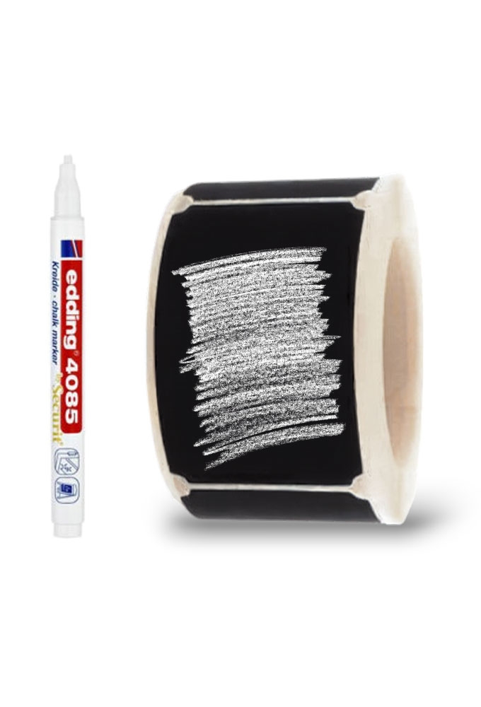 Krijt Etiketten Zwart Rechthoekig 6.5x4cm 250stuks Krijt Etiketten Zwart Rechthoekig 6.5x4cm 250stuks