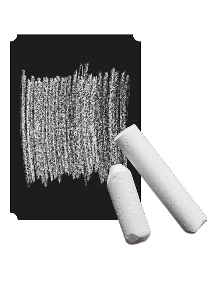 Krijt Etiketten Krijt Zwart Rechthoekig 6.5x4cm 250stuks