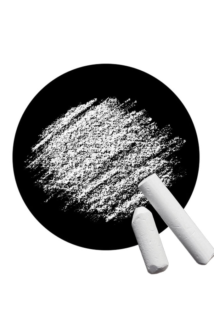 Krijt Etiketten Krijt Zwart Rond 9.7cm 250stuks