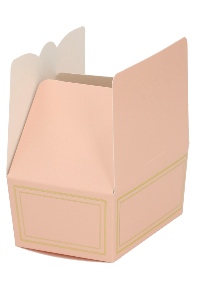 Bonbondoosjes Bellezza Zacht Roze & Folie Goud 250gr 11.5x7.5x5cm 10st