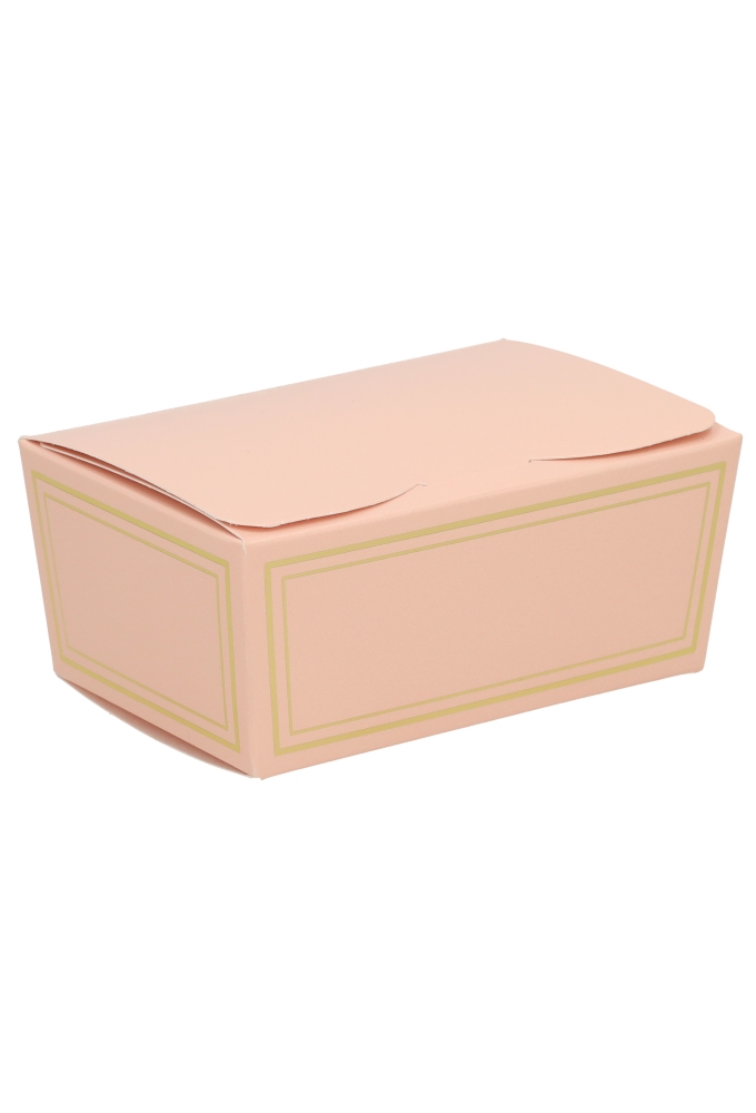 Bonbondoosjes Bellezza Zacht Roze & Folie Goud 500gr 12.5x8x5.5cm 10st