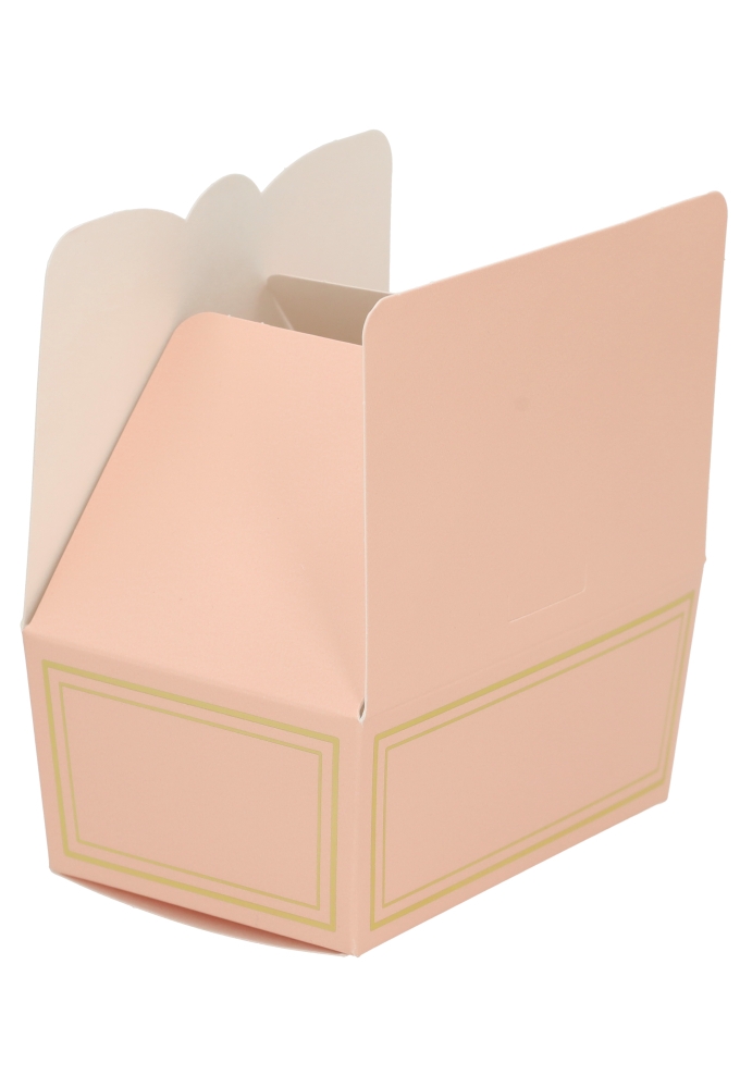 Bonbondoosjes Bellezza Zacht Roze & Folie Goud 500gr 12.5x8x5.5cm 10st