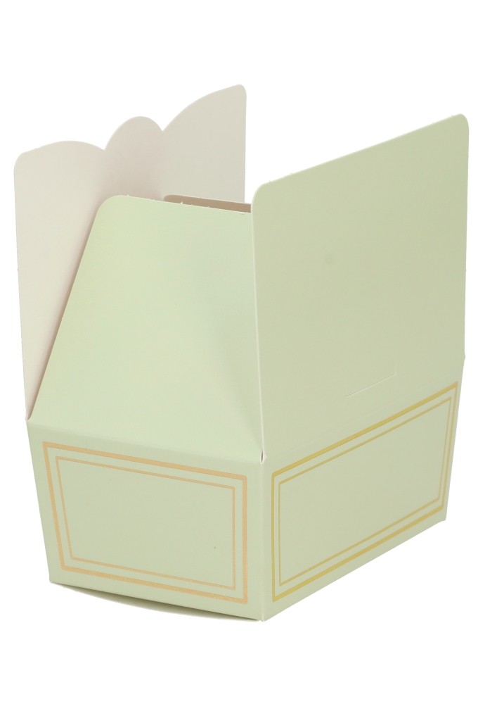 Bonbondoosjes Bellezza Pastel Groen Folie Goud 250gr 11.5x7.5x5cm 10st