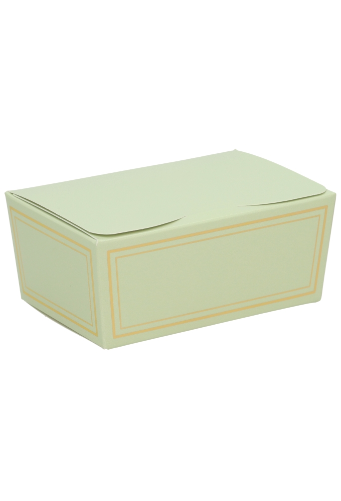 Bonbondoosjes Bellezza Pastel Groen Folie Goud 500gr 12.5x8x5.5cm 10st