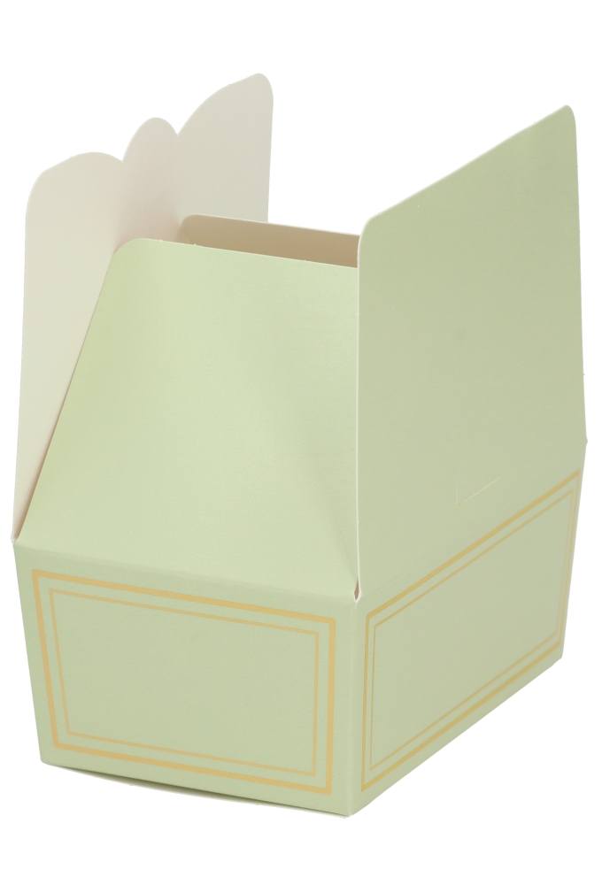Bonbondoosjes Bellezza Pastel Groen Folie Goud 500gr 12.5x8x5.5cm 10st