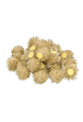 Pombows 25mm Licht Goud met plakker 100stuks