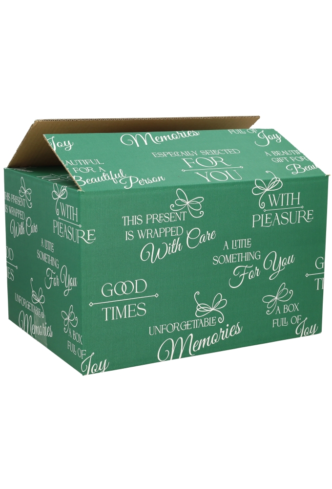 Geschenkdozen Good Times Groen 39x29x12.6cm 15stuks