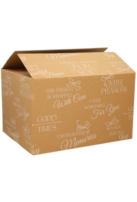 Geschenkdozen Good Times Kraft 39x29x10.5cm 15stuks Geschenkdozen Good Times Kraft 39x29x10.5cm 15stuks
