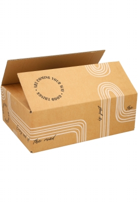 Geschenkdozen On Our Way Kraft 39x29x10cm 15stuks Geschenkdozen On Our Way Kraft 39x29x10cm 15stuks