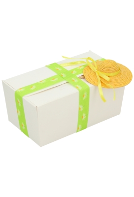 Kado Decoratie Hoedje Geel 5.5cm & lintje Met Prikker 10stuks Kado Decoratie Hoedje Geel 5.5cm & lintje Met Prikker 10stuks