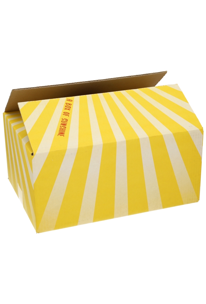 Geschenkdozen Good Vibes Geel 39x29x13cm 15stuks